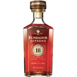 Fundador Brandy De Jerez Supremo Oloroso Sherry Casks Solera Gran Reserva 18 Yr 80